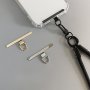 Durable Metal Connector For Phone Case Lanyard Wrist Strap - Secure Clip Hook Attachment For Bracelet Card Holder