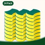 Premium Non-scratch Kitchen Sponges - Multi-purpose Dishwashing & Cleaning Pads For Home Use