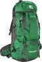 60L Water Resistant All-purpose Camping Backpack With Rain Cover Green