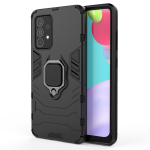 Galaxy A52 Shockproof Black Panther Magnetic Ring Stand Cover