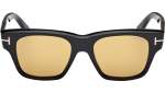 Caine 02 Square Frame Unisex Sunglasses In Black - Black
