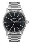 Nixon Sentry Stainless Steel Mens Watch - Black Sunray