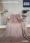 Luxury Plush Blanket Cashmere Available In Plain Or Embossed - Embossed
