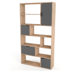 Morrison Shelf 3 Doors - Pine In Chestnut Finish