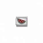 Classic Silver Watermelon Link