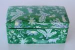 Green Animal Design Box Lid Rectangular 10X21X11CM