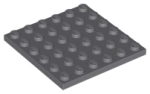 Parts Plate 6 X 6 3958 - Dark Bluish Grey