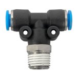 AirCraft Pu Hose Fitting Tee 6MM-1 4" M