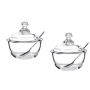 Home Glass Sugar Bowl - 2PCS