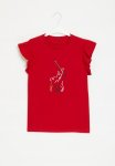Polo Girls Jessica Embroidered Tee - Red