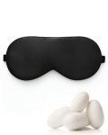Lulir 100% Mulberry Silk Sleep Mask With Adjustable Strap 16-MOMME Light-blocking Eye Mask For Sleeping Hypoallergenic Silk Eye