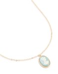 Goldair Gold Round Face Pendant Necklace