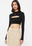 Calvin Klein Cut Out Neckline Sweater - Ck Black