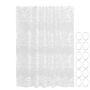 180CM Snowflake Premium Shower Curtain With Hooks