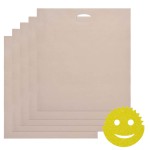 Focusfit Reusable Non-stick Toaster Bags: Set Of 5
