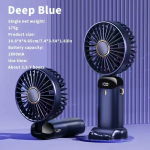 Portable Electric Fan Home Air Conditioner MINI Rechargeable Cooler Handheld USB Conditioning - Blue