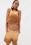 Frayed-edge Bermuda Shorts - Brown Ombre