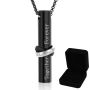 Memorial Safe Keeping Pendant Cylinder Urn Pendant Keepsake Nacklace Box