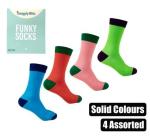 Socks Unisex Solid Plain Designs
