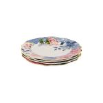 Belle Fleur 4 Piece Dinner Plate Set Multicoloured