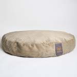 Cord Velour Dog Bed - Khaki XL