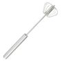 Stainless Steel Semi-automatic Push Whisk - Hand Push Egg & Milk Frother