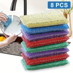 Magic Cleaning Sponges 4 8PCS - Double-sided Non-scratch Versatile For Dishes & Household Use Multi-color Options - Perfect For