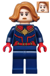 Minifigure Preloved Marvel Captain Marvel Carol Danvers - Medium Nougat Hair SH555