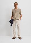 Australian Cotton Textured Tipped Knit Shirt