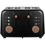 Anson Collection 4-SLICE Stainless Steel Toaster – Black