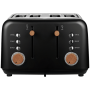 Anson Collection 4-SLICE Stainless Steel Toaster – Black