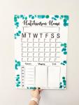 Magnetic Acrylic Planner - Eucalyptus Leaves - 600MM X 600MM