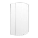 Shower Door Entr E White Epoxy Qtr Rnd 900X900X1850
