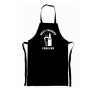 001 Custom Printed Black Apron