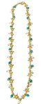 Goldair Gold Star Chain With Turquoise