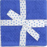 Clicks Face Cloth Set Blue Aqua White & Charcoal 4 Piece