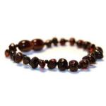 Cherry Chakra Amber Baby Teething Anklet bracelet