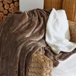 Sherpa Fleece Blanket Mink - 200X230CM