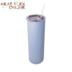 Double Wall 20OZ Stainless Steel Light Blue Skinny Tumbler