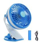 Small Rechargeable USB Portable Clip On MINI Desk And Table Fan