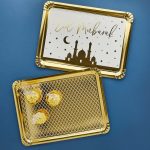 Gold Eid Party Platters – Set Of 2