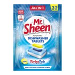 Mr Sheen Dishwasher Automatic Tablets Lemon 32 Units Livestainable