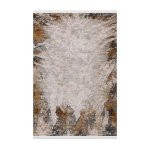 Modern Rust Grey Printed Rug CPR2227
