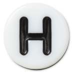 Tiny Friendship Letter H Jibbitz - Multi Osfa