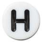 Tiny Friendship Letter H Jibbitz - Multi / Osfa