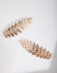 Goldair Gold Double Leaf Hair Clip Pack