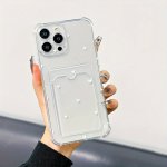 Transparent White Small Love Heart Pattern Full-cover Soft Tpu Protective Phone Case For IPHONE15 14 13 12 11 Plus pro promax xr