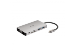 D-link DUB-M910 Notebook Dockport Replicator Wired USB 3.2 Gen 1 3.1 Gen 1 Type-c Grey