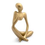 Goldair Gold Thinking Figurine Statue