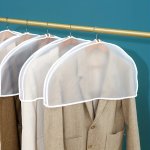 5PCS Dustproof Transparent Garment Covers Protecting Suits Jackets Dresses Perfect Storage For Autumn And Winter In Bedrooms And